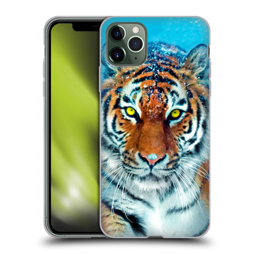 Aimee Stewart Animals Yellow Tiger Soft Gel Case for Apple iPhone 11 Pro Max