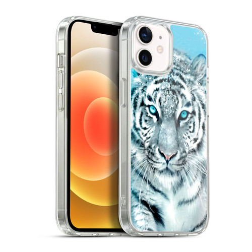 Aimee Stewart Animals White Tiger Soft Gel Case for Apple iPhone 12 / iPhone 12 Pro & MagSafe