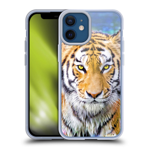 Aimee Stewart Animals Tiger and Lily Soft Gel Case for Apple iPhone 12 Mini