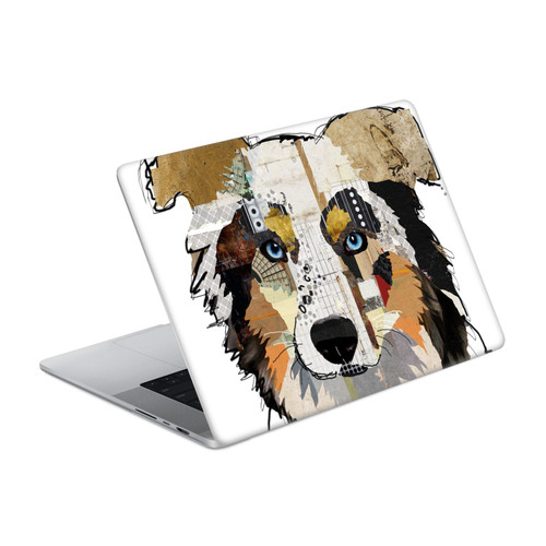 Michel Keck Dogs 3 Australian Shepherd Vinyl Sticker Skin Decal Cover for Apple MacBook Pro 14" A2442 / A3426 / A3427