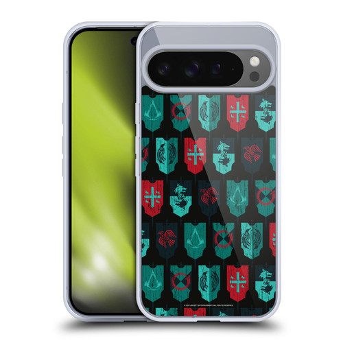 Assassin's Creed Valhalla Compositions And Patterns Banners Soft Gel Case for Google Pixel 9 Pro XL