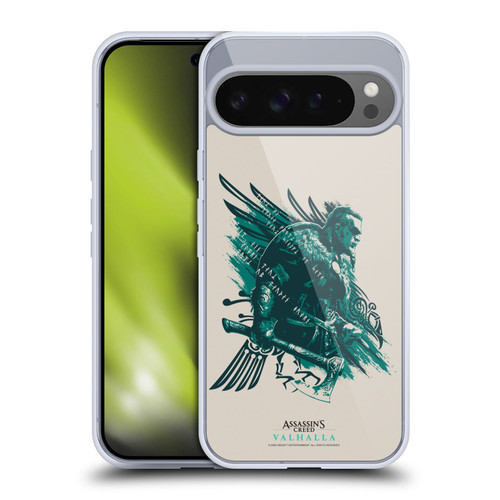 Assassin's Creed Valhalla Compositions And Patterns Eivor's Bearded Axe (Skeggøx) Soft Gel Case for Google Pixel 9 Pro XL