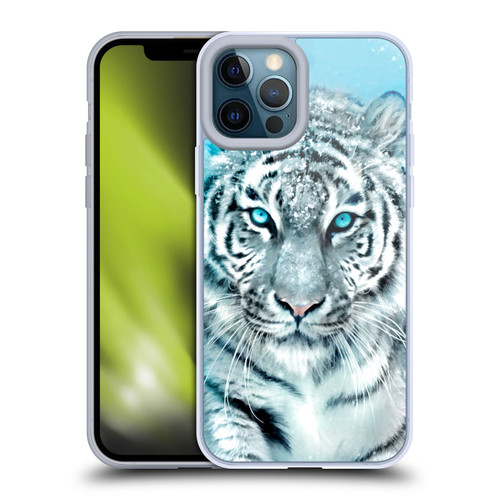 Aimee Stewart Animals White Tiger Soft Gel Case for Apple iPhone 12 Pro Max