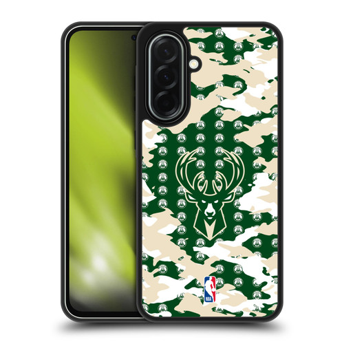 NBA Milwaukee Bucks Camouflage Gel Armour Case For Samsung Galaxy A36 5G