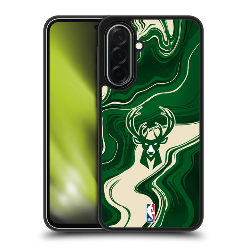 NBA Milwaukee Bucks Marble Agates Gel Armour Case For Samsung Galaxy A36 5G