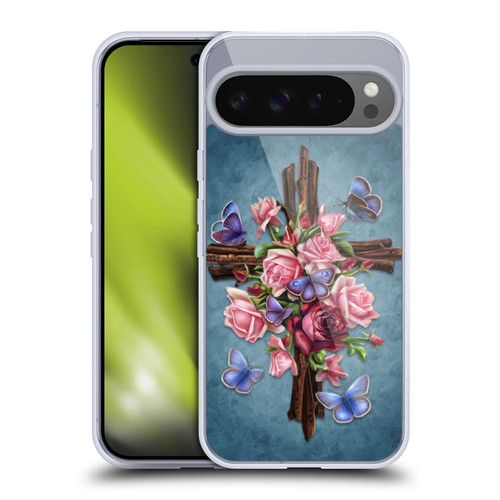 Brigid Ashwood Crosses Flower Soft Gel Case for Google Pixel 9 Pro XL