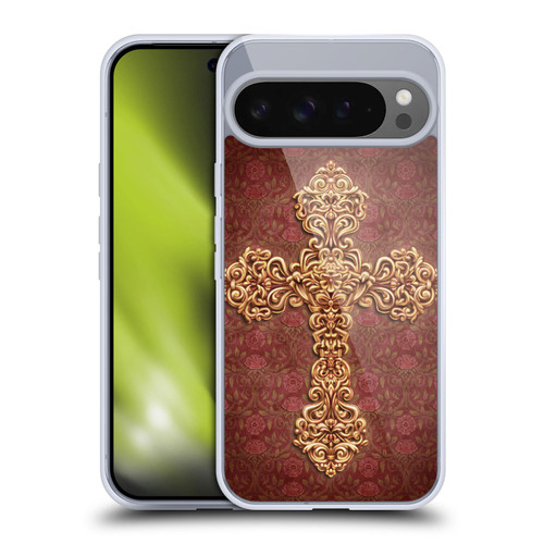 Brigid Ashwood Crosses Nouveau Soft Gel Case for Google Pixel 9 Pro XL