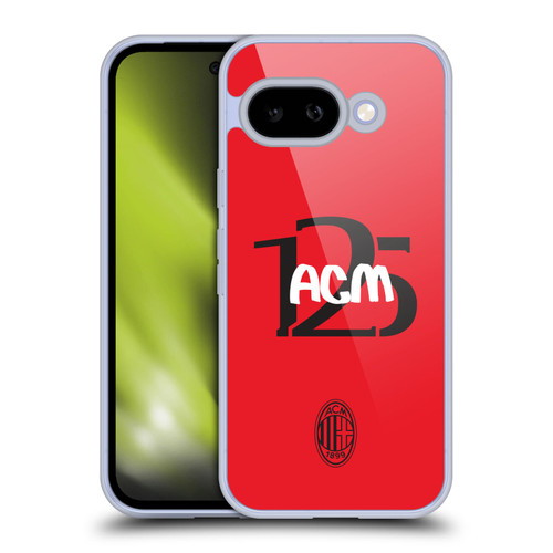 AC Milan 125th Anniversary Typography Soft Gel Case for Google Pixel 9A