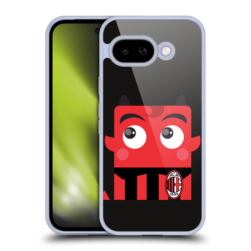 AC Milan Art Mascotte Soft Gel Case for Google Pixel 9A