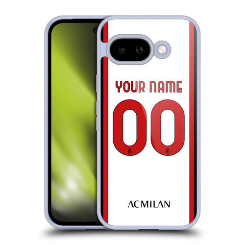 Custom Customised Personalised AC Milan 2022/23 Kit Away Soft Gel Case for Google Pixel 9A