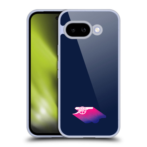 Arsenal FC Crest and Gunners Logo Gradient Soft Gel Case for Google Pixel 9A