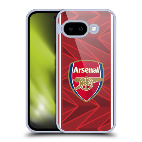 Arsenal FC 2020/21 Crest Kit Home Soft Gel Case for Google Pixel 9A