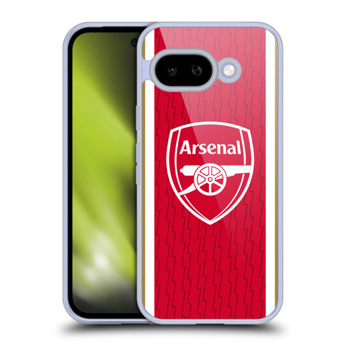 Arsenal FC 2023/24 Crest Kit Home Soft Gel Case for Google Pixel 9A
