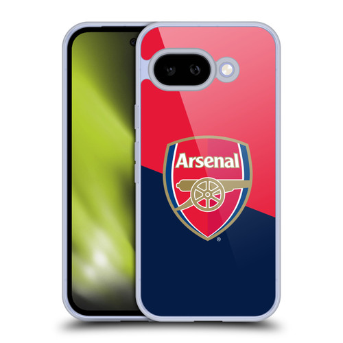 Arsenal FC Crest 2 Red & Blue Logo Soft Gel Case for Google Pixel 9A