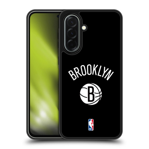 NBA Brooklyn Nets Logo Black Design Gel Armour Case For Samsung Galaxy A36 5G