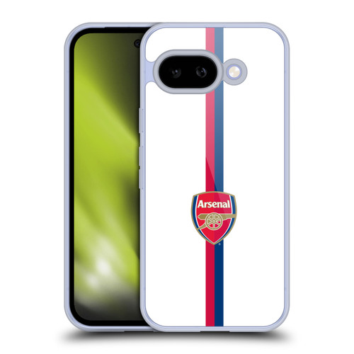 Arsenal FC Crest 2 Stripes 1 Soft Gel Case for Google Pixel 9A