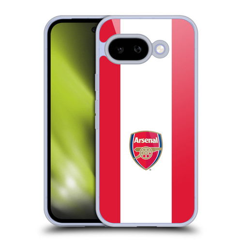 Arsenal FC Crest 2 Stripes 2 Soft Gel Case for Google Pixel 9A