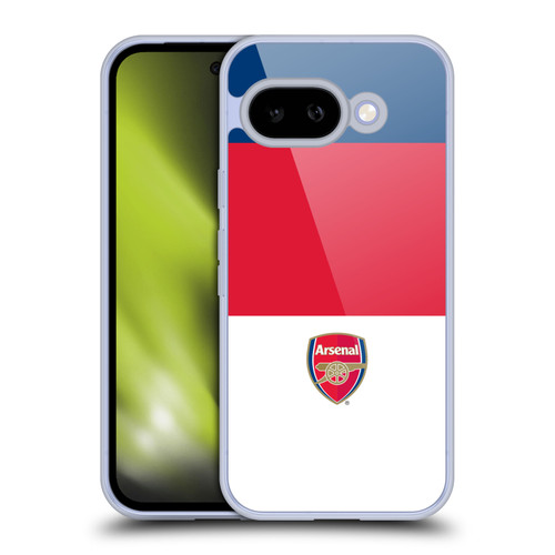 Arsenal FC Crest 2 Stripes 4 Soft Gel Case for Google Pixel 9A