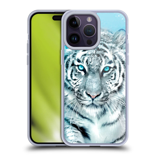 Aimee Stewart Animals White Tiger Soft Gel Case for Apple iPhone 14 Pro Max