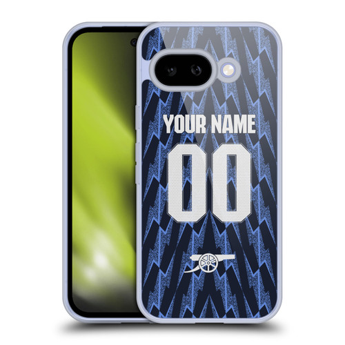 Custom Customised Personalised Arsenal FC 2025/26 Kit Away Soft Gel Case for Google Pixel 9A