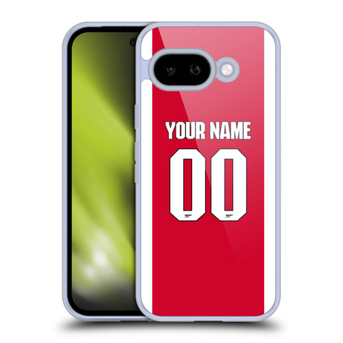 Custom Customised Personalised Arsenal FC 2025/26 Kit Home Soft Gel Case for Google Pixel 9A