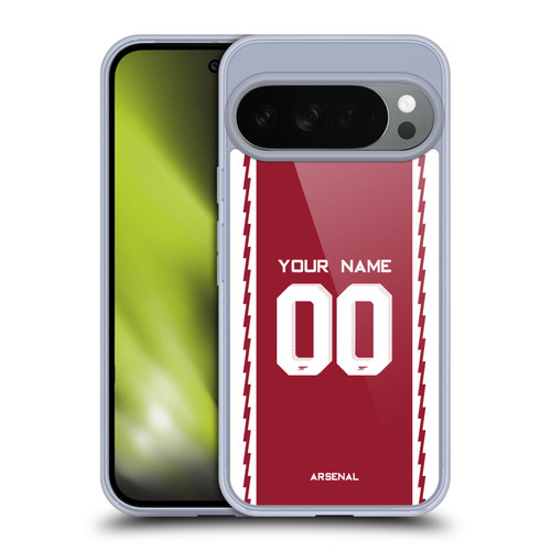 Custom Customised Personalised Arsenal FC 2022/23 Kit Home Soft Gel Case for Google Pixel 10