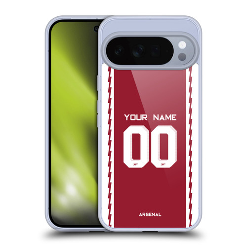 Custom Customised Personalised Arsenal FC 2022/23 Kit Home Soft Gel Case for Google Pixel 10 Pro XL