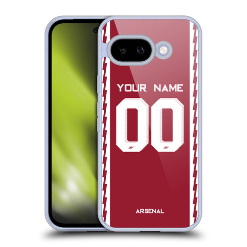 Custom Customised Personalised Arsenal FC 2022/23 Kit Home Soft Gel Case for Google Pixel 9A