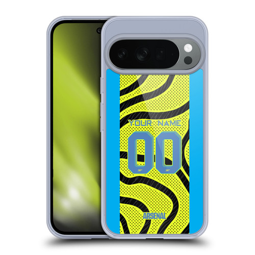 Custom Customised Personalised Arsenal FC 2023/24 Kit Away Soft Gel Case for Google Pixel 10