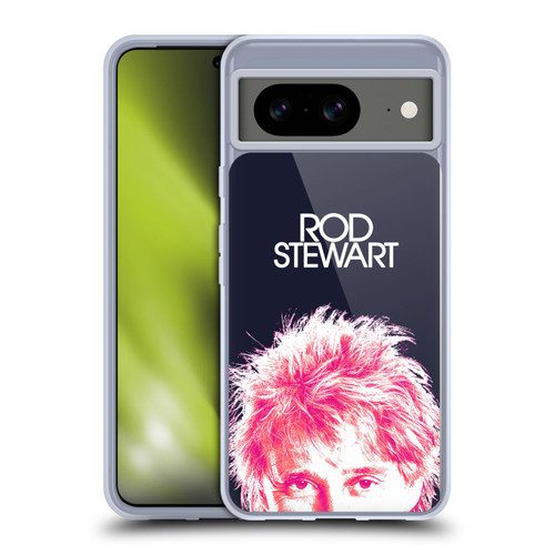 Rod Stewart Art Neon Soft Gel Case for Google Pixel 8