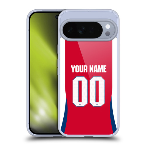 Custom Customised Personalised Arsenal FC 2024/25 Kit Home Soft Gel Case for Google Pixel 10 Pro XL