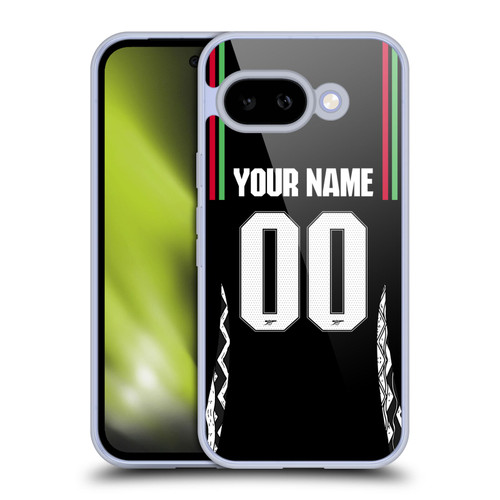 Custom Customised Personalised Arsenal FC 2024/25 Kit Away Soft Gel Case for Google Pixel 9A