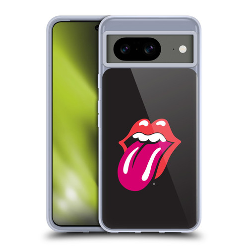 The Rolling Stones Graphics Pink Tongue Soft Gel Case for Google Pixel 8