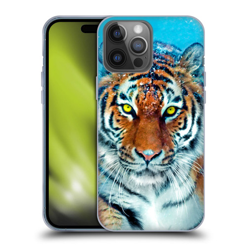 Aimee Stewart Animals Yellow Tiger Soft Gel Case for Apple iPhone 14 Pro Max
