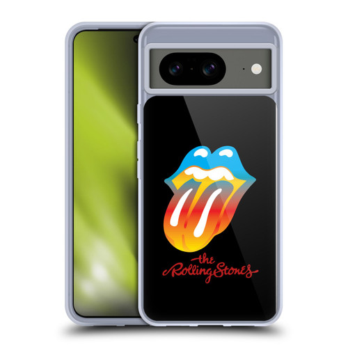 The Rolling Stones Graphics Rainbow Tongue Soft Gel Case for Google Pixel 8