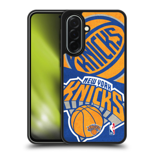NBA New York Knicks Half Oversized Gel Armour Case For Samsung Galaxy A36 5G