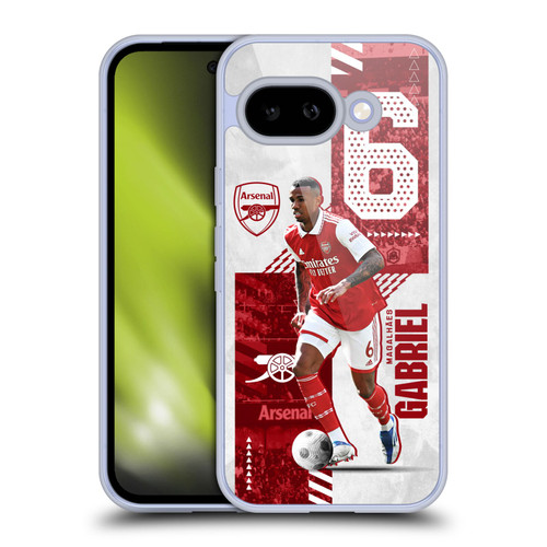 Arsenal FC 2022/23 First Team Gabriel Magalhães Soft Gel Case for Google Pixel 9A