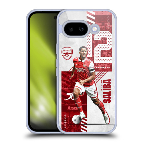 Arsenal FC 2022/23 First Team William Saliba Soft Gel Case for Google Pixel 9A