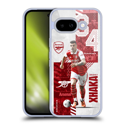 Arsenal FC 2022/23 First Team Granit Xhaka Soft Gel Case for Google Pixel 9A