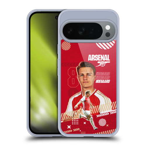 Arsenal FC 2023/24 First Team Martin Ødegaard Soft Gel Case for Google Pixel 10