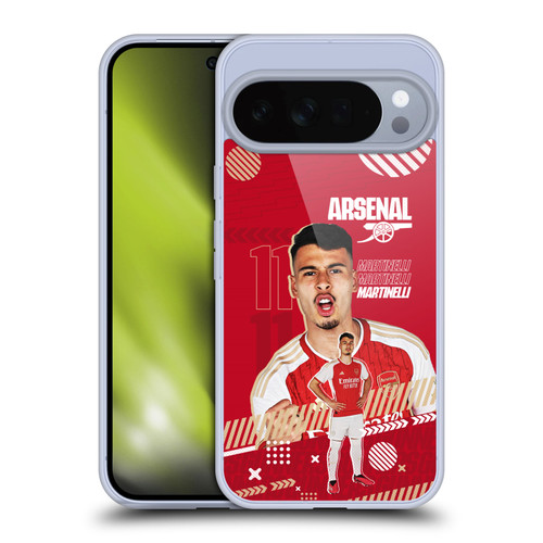 Arsenal FC 2023/24 First Team Gabriel Soft Gel Case for Google Pixel 10 Pro XL