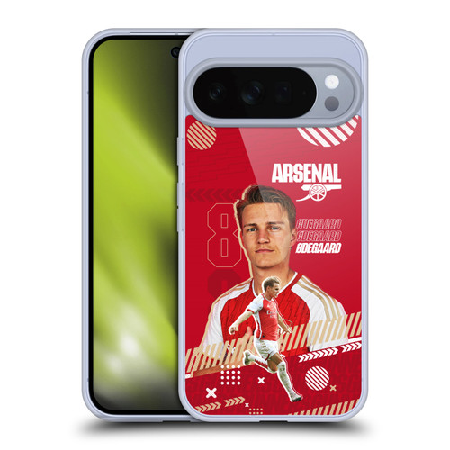 Arsenal FC 2023/24 First Team Martin Ødegaard Soft Gel Case for Google Pixel 10 Pro XL