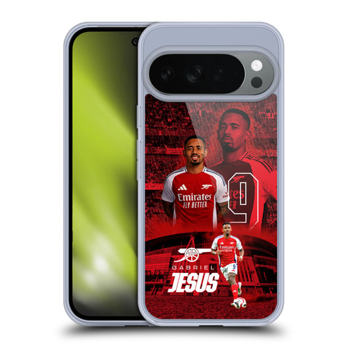 Arsenal FC 2024/25 First Team Gabriel Jesus Soft Gel Case for Google Pixel 10