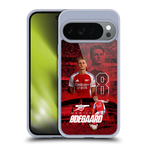Arsenal FC 2024/25 First Team Martin Ødegaard Soft Gel Case for Google Pixel 10