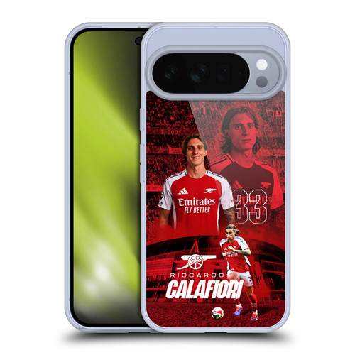 Arsenal FC 2024/25 First Team Riccardo Calafiori Soft Gel Case for Google Pixel 10 Pro XL