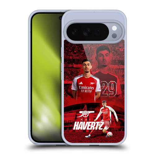 Arsenal FC 2024/25 First Team Kai Havertz Soft Gel Case for Google Pixel 10 Pro XL