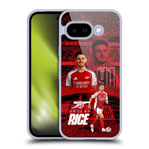 Arsenal FC 2024/25 First Team Declan Rice Soft Gel Case for Google Pixel 9A