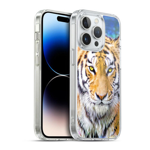 Aimee Stewart Animals Tiger and Lily Soft Gel Case for Apple iPhone 14 Pro & MagSafe