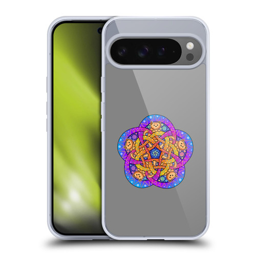 Beth Wilson Doodle Cats 2 Ginger Celtic Knot Soft Gel Case for Google Pixel 9 Pro XL