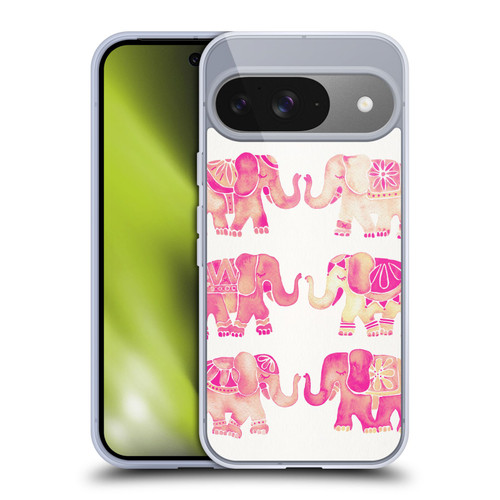 Cat Coquillette Animals 2 Pink Elephants Soft Gel Case for Google Pixel 9 / Pixel 9 Pro